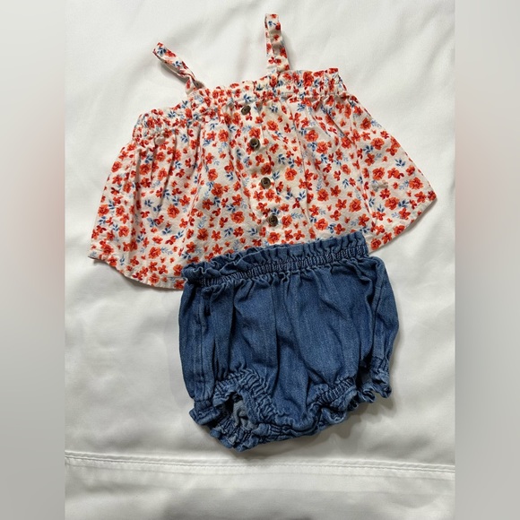 Old Navy Sleeveless Button-Front Cami Top and Bloomers Set - Picture 2 of 3